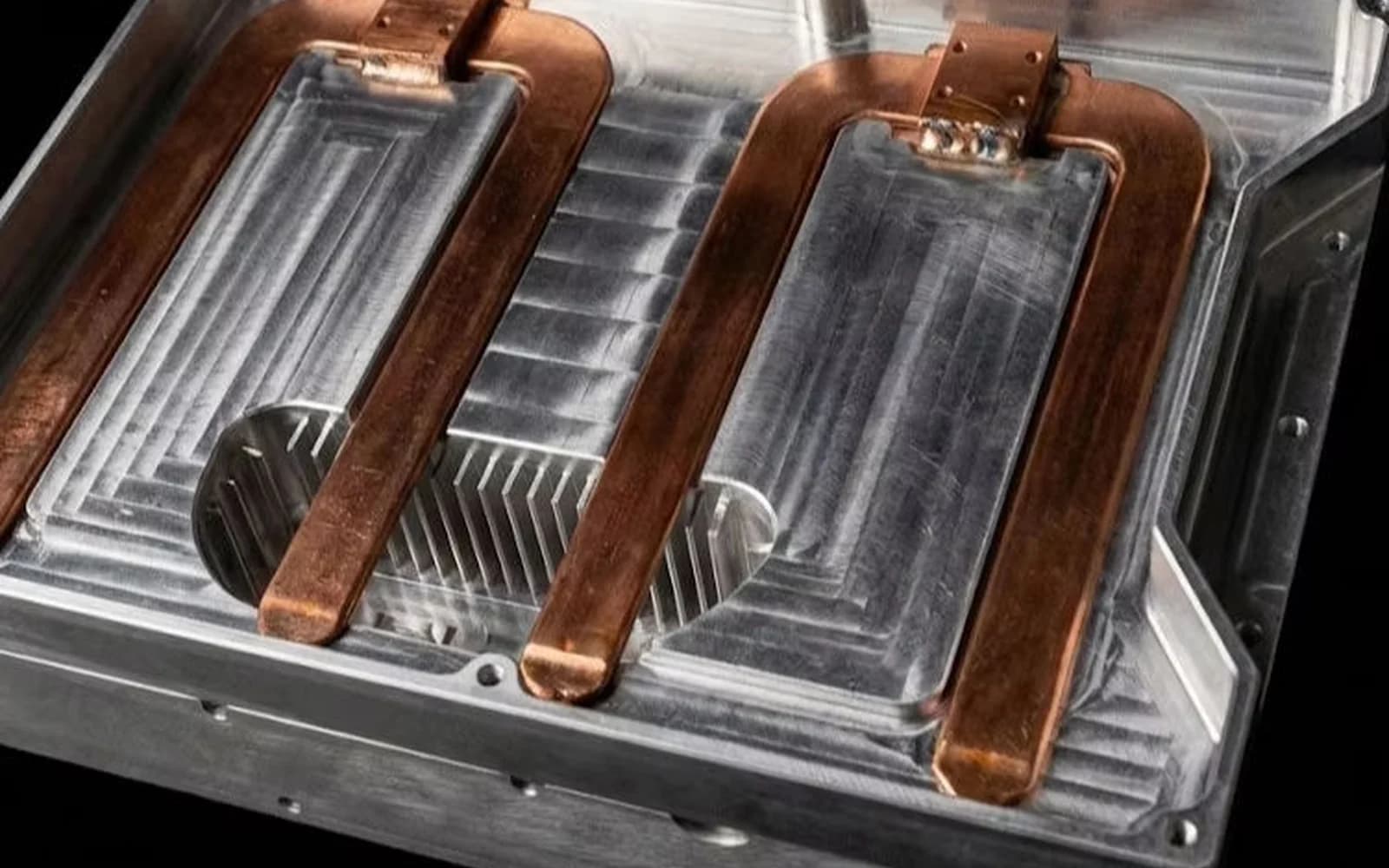 CNC-machined liquid-cooling cold plate for AI hardware