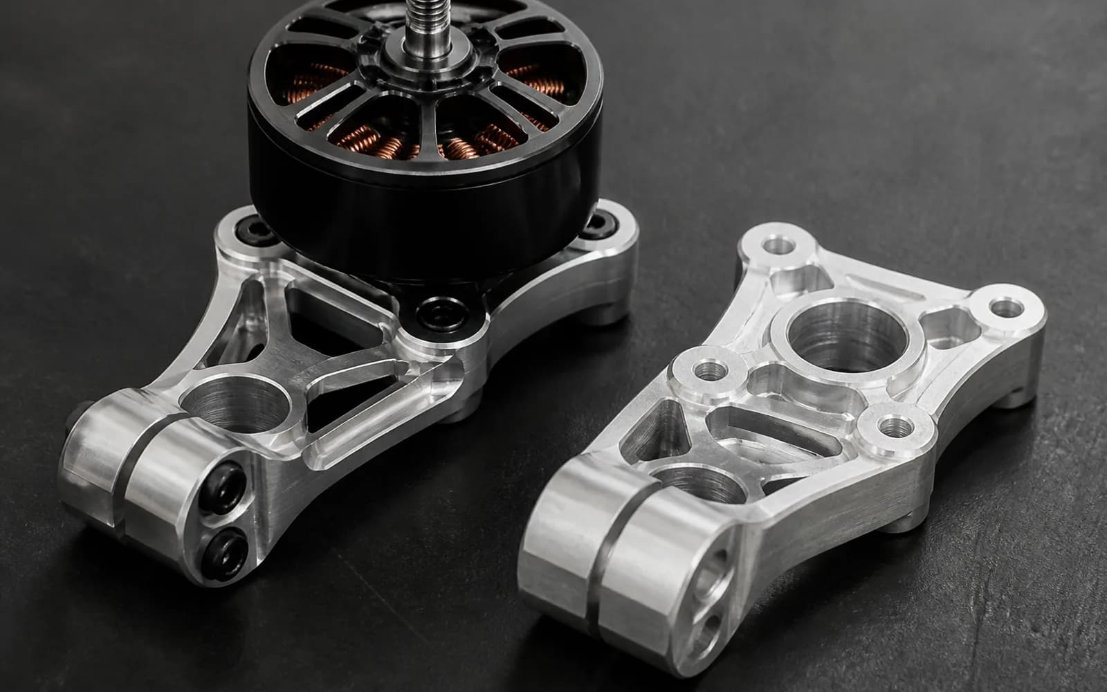 Precision CNC-machined drone motor mount