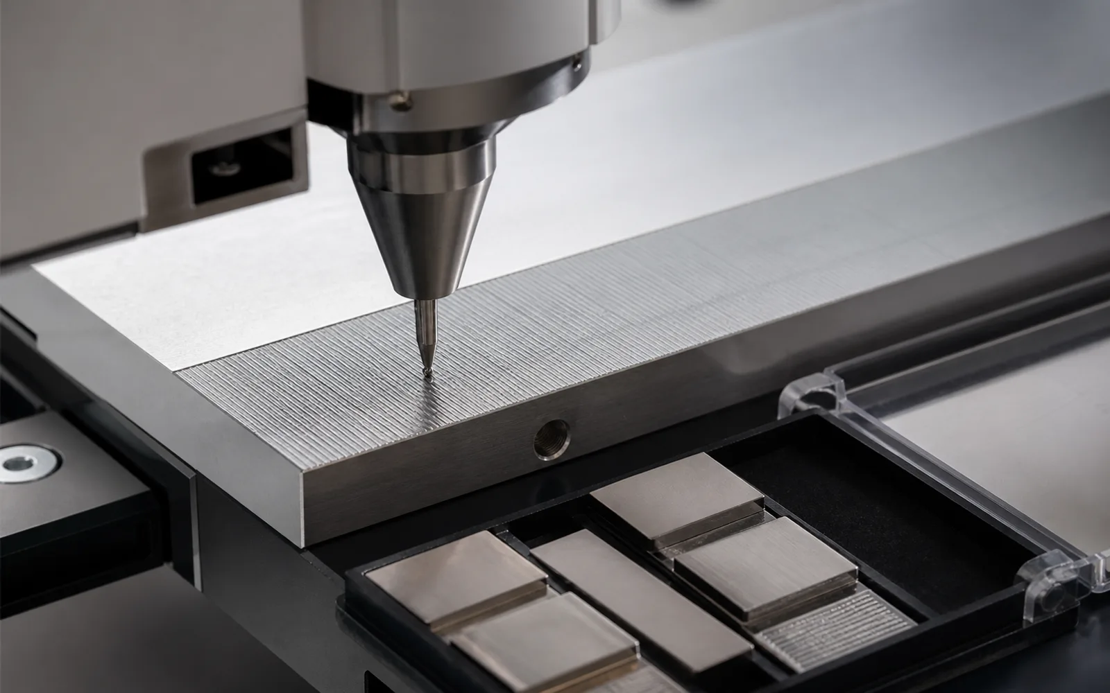 Surface roughness inspection of a machined component